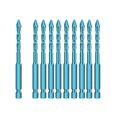 thumbnail image 1 of 10pcs Tile Bit Blue Spade Drill Bit Set 6mm, 1 of 5