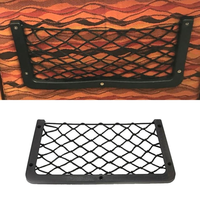 MYG Car Seat Backrest Storage Net Campervan Boat Storage Bag Pocket Organizer