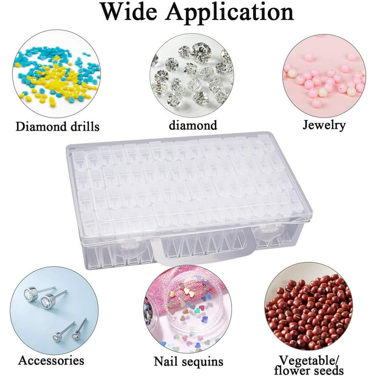  ARTDOT Diamond Painting Storage Containers, Diamond Art  Portable Bead Storage Organizer 64 Gird Diamond Painting Accessories  (Storage Box) : Arts, Crafts & Sewing