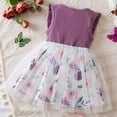 thumbnail image 5 of Wancir Girls Summer New Short Sleeve Dress Printed Gauze Princess Dress Birthday Dress Dress, 5 of 5
