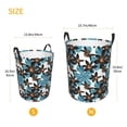thumbnail image 4 of Uemuo Lilies Flowers Pattern Circular Laundry Hamper Basket with handles,Collapsible laundry basket,Large capacity laundry hamper,Laundry Organizer-, 4 of 8