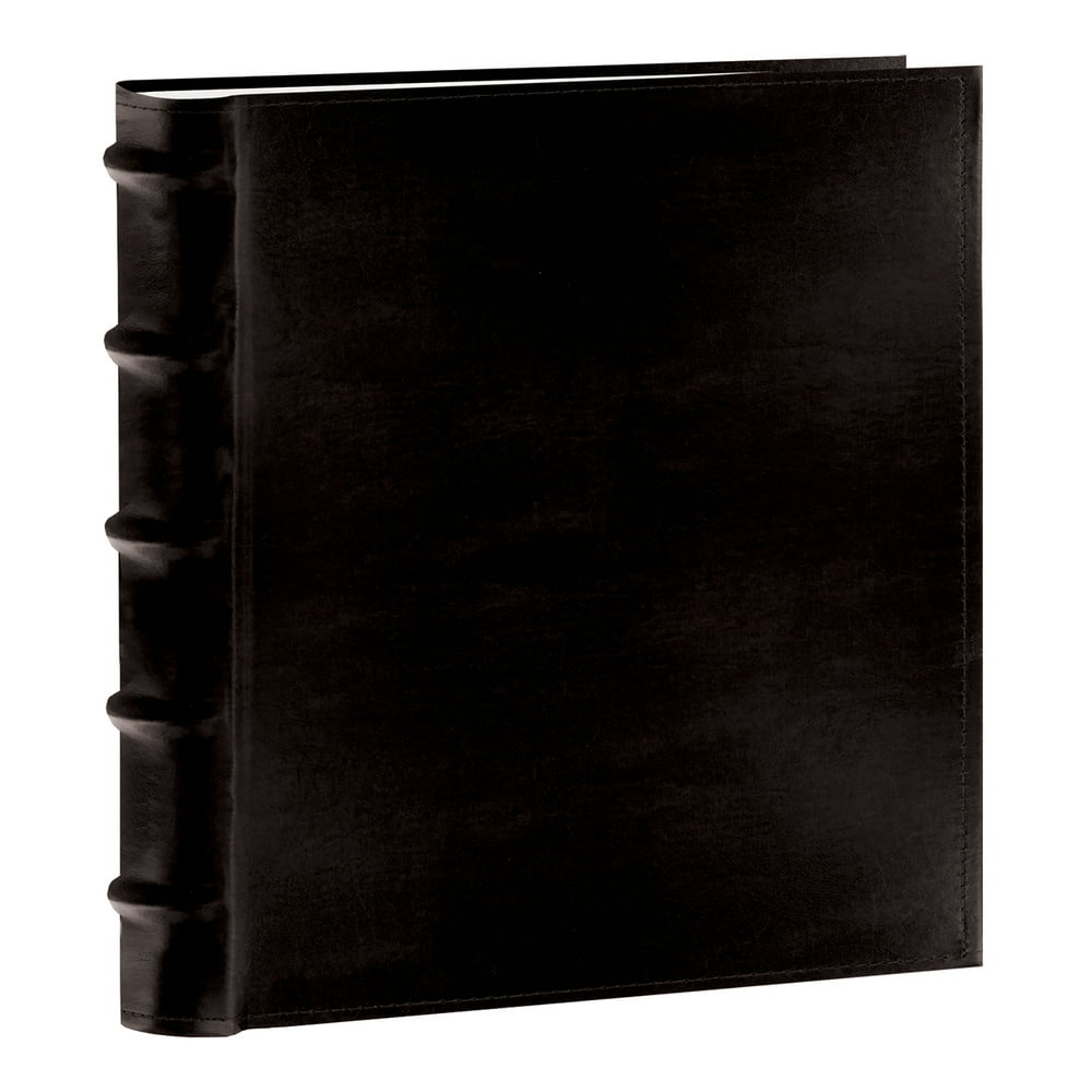 Pioneer Photo Albums Leather Bound 200 Pkt 5x7 Photo Album, Black