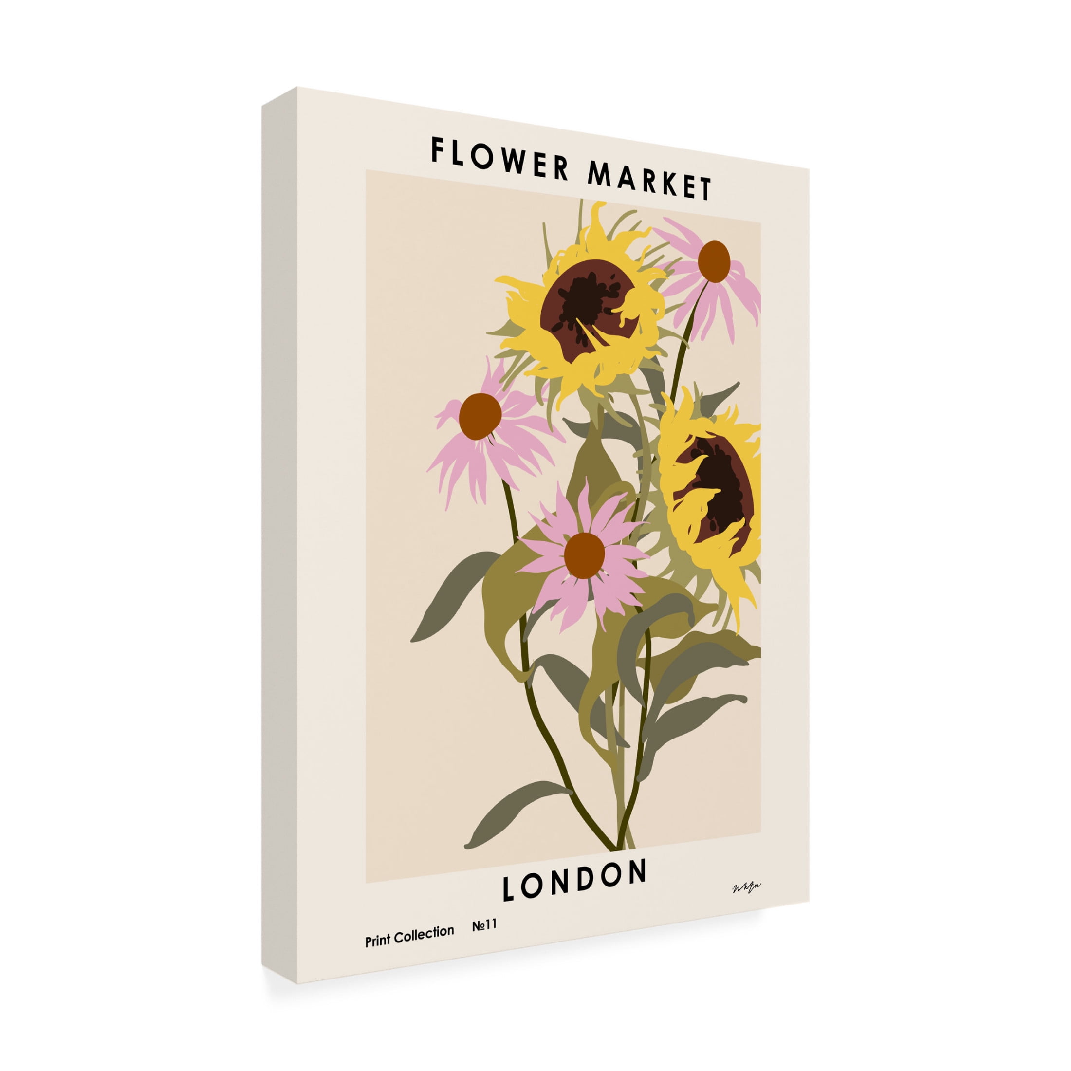 Trademark Fine Art NKTN Flower Market. London Canvas Wall Art