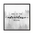 thumbnail image 1 of Framed Art Printed On Canvas "And So The Adventure Begins" Wall Decor, 1 of 1