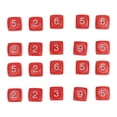 thumbnail image 2 of Table Game Polyhedral , 20PCS 6 Sided Number  Plastic 16mm Round Corner Polyhedral  Set for Numeral Teaching Board Games, 2 of 7