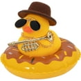 thumbnail image 1 of Car Duck Ornament Dashboard Decorations for Car Rubber Duck Accessories with Hat Necklace Swim Ring Musical Instruments E, 1 of 6