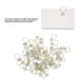 thumbnail image 3 of 80pcs Ring Shape Paper Clips Rustproof Multifunction Multifunction with Clear Box for Office School Gold, 3 of 5