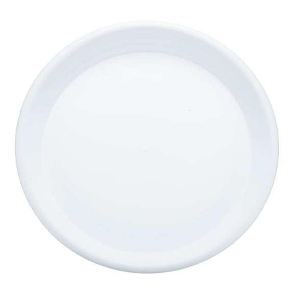 Uxcell Plastic Plant Saucer 9.5" Round Drip Tray Flower Pot Saucer, Pearl White