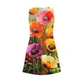 thumbnail image 5 of Womens 3D Floral Pattern Dress for Summer Casual Baggy Sleeveless Tank Dresses Outing Holiday Beach Sundress 2025, 5 of 5