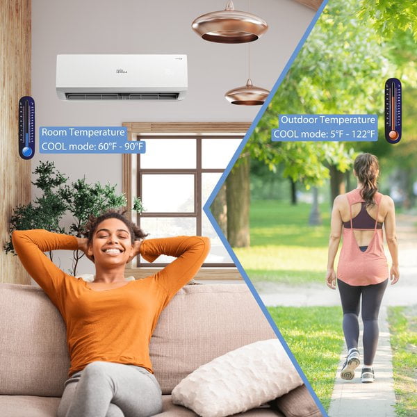 Premium Levella 12,000 BTU Air Conditioner Mini Split System Ductless AC Only Cold 110V
