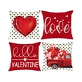 thumbnail image 2 of Ovzne 4PC New Valentine's Day For Girlfriend Pillow Love Cushion Home Printing Pillow Set Sofa Bedside On Clearance, 2 of 6