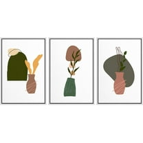 IDEA4WALL 3 Piece Framed Canvas Wall Art for Living Room, Bedroom Abstract Style Canvas Prints for Modern Home Decoration Ready to Hang