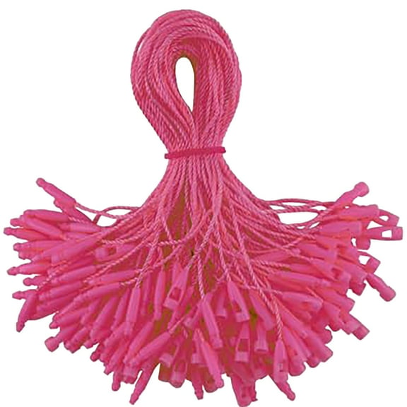 100Pcs Tag Strings Tear-Resistant Clothes Tag Ropes With Fastener Hook Durable Cotton DIY Sewing Accessories For Clothing Shoes Bags
