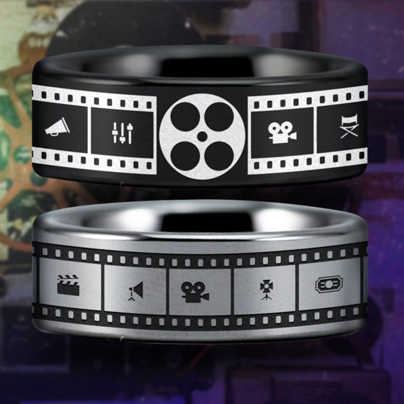 Movie Lover's Tungsten Carbide Ring