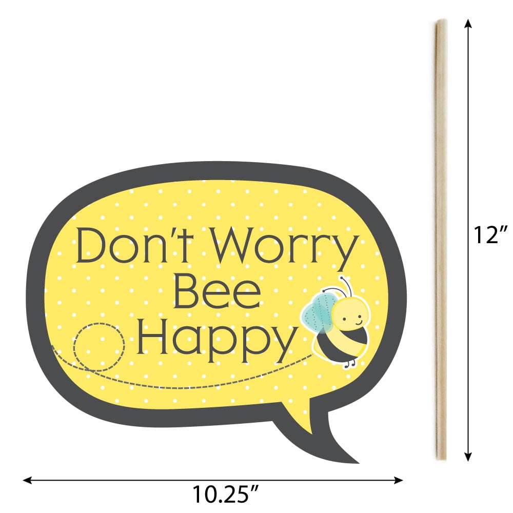 pic Bee Photo Booth Props funny honey bee baby shower or birthday party photo booth props kit 10 piece