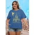 thumbnail image 4 of DEXIO Women's Plus Size Tops Magical Shirt for Women Magic Kingdom Tshirt Family Vacation Tee Castle Believe in The Magic Tie Dye Short Sleeves Tops,2X, 4 of 11