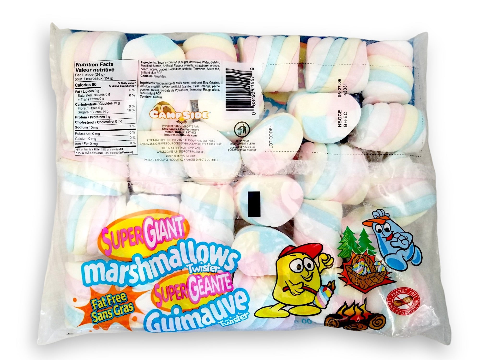 Campside Super Giant Twister Marshmallows, 700g/25 oz. - Walmart.com