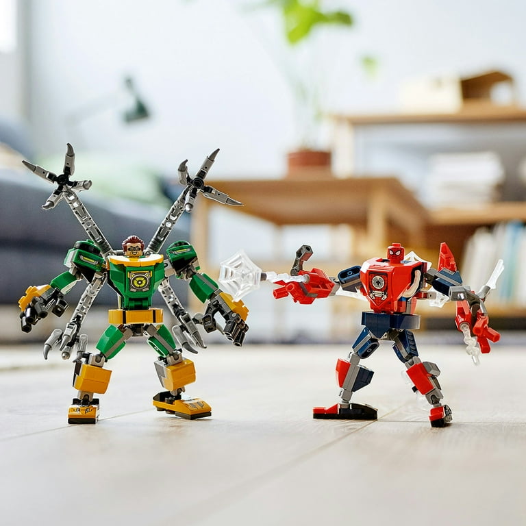 Lego marvel spider man mech sales