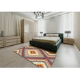 thumbnail image 4 of Ahgly Company Indoor Rectangle Contemporary Chestnut Brown Southwestern Area Rugs, 3' x 5', 4 of 6