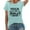 Mint Green, variant on Tiweut Womens Stuck in The Upside Down T-Shirt Short Sleeve Crew Neck Graphic Print Casual Wear For Everyday Loose Fit Tops,Beige,L