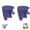 Purple, variant on Flour Funnel for Kitchen Stand Mixer, Fits 5-Quart Tilt-Head, Plastic Pouring Chute for Mess-Free Baking, Dishwasher Safe