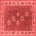 thumbnail image 1 of Ahgly Company Indoor Square Oriental Red Traditional Area Rugs, 5' Square, 1 of 4