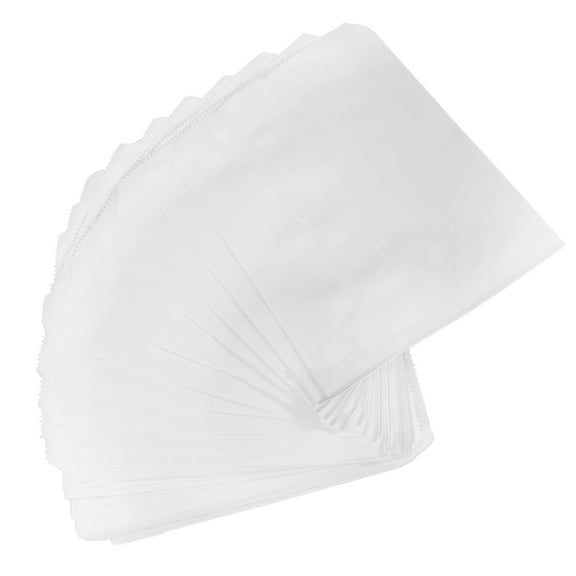 MLINS 100 Pcs Greaseproof Paper Snack Bags 18.00X13.00X0.10CM White