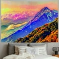 thumbnail image 2 of PRATYUS Sunset Mountain Tapestry Forest Tree Nature Landscape Tapestry Colorful Sunrise Tapestry Psychedelic Wall Hanging Headboard Tapestry for Bedroom Living Room Home Decor  Painting, 2 of 6