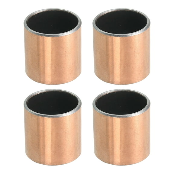 Uxcell 4 Pcs Sleeve Bearing 7/8" Bore x 1" OD x 1" Length Plain Bearings Wrapped Oilless Bushings Self-Lubricating Bushings for Sliding Parts of Machinery