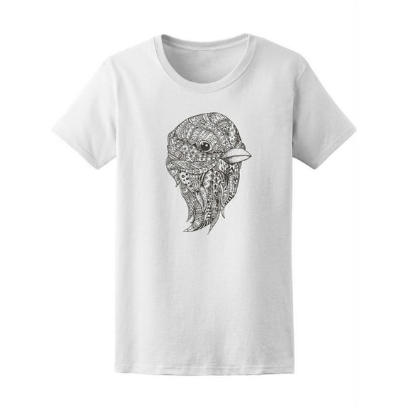 Bird Ethnic Zen Doodle T-Shirt Women -Image by Shutterstock, Female XX-Large