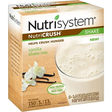 Nutrisystem NutriCRUSH Vanilla Agiter Mix, 1,4 oz, 5 count