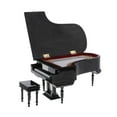 thumbnail image 1 of TISHITA 1/6 Simulation Wooden Piano Models with Stool Dollhouse Decor Dolls Accessory #3 Black, 1 of 8