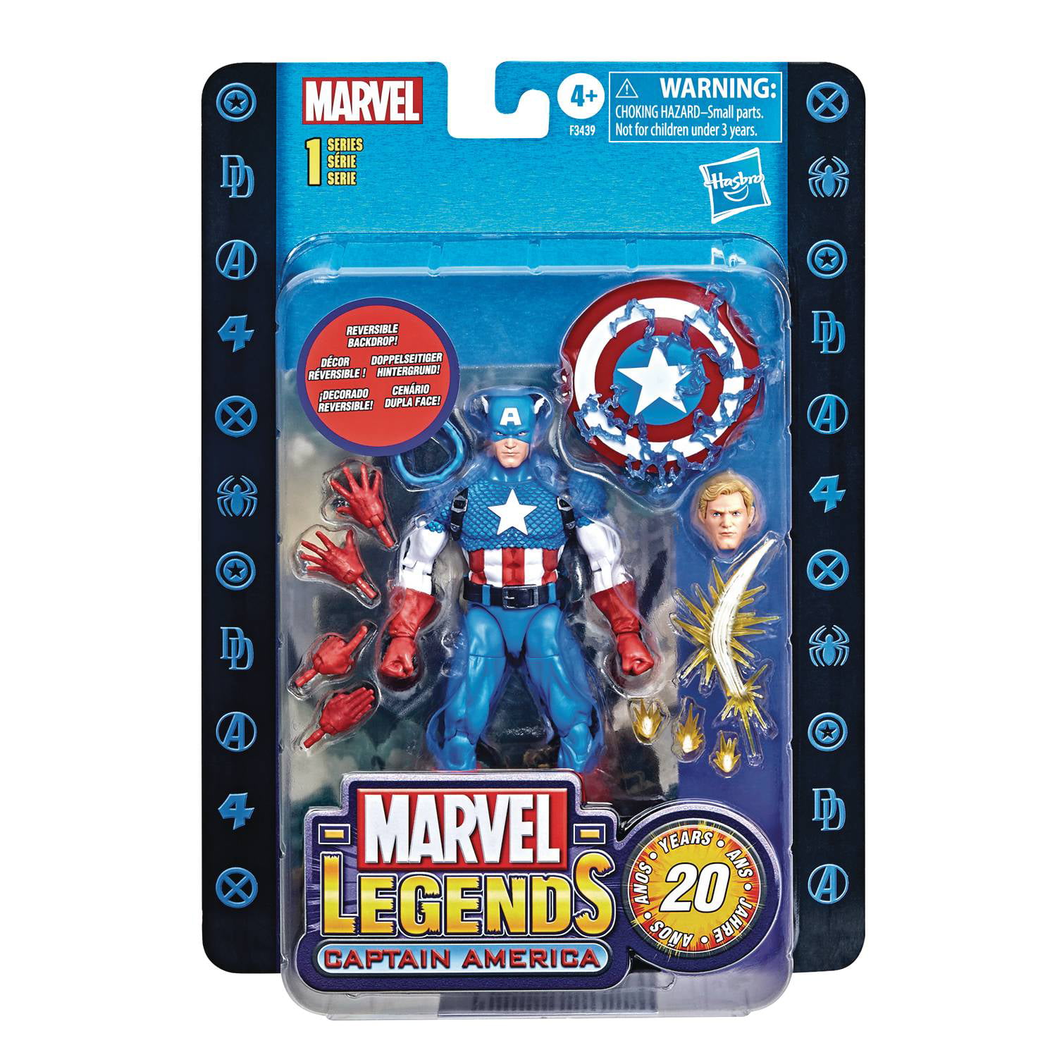 Marvel Legends 2019 CAPTAIN AMERICA FIGURE Loose 6 Inch 80th Walmart Exclusive