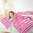 thumbnail image 4 of Feelyou Kawaii Pink Donut Queen Comforter Set, Dessert Cake Bedding Comforter Set, 3pcs, 4 of 8