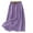 Purple, variant on Aofany Cotton Linen Skirts for Women Summer Casual Flowy Midi Length Skirt Elastic Waist Drawstring A-Line Skirts