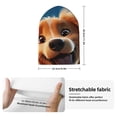 thumbnail image 2 of Lsque Blue Sky Cute Dog Pattern Knitted Beanie, Unisex Winter Hat, Knit Hat Winter Beanies Thick Fisherman Beanies Cuffed Plain Skull Caps, 2 of 6