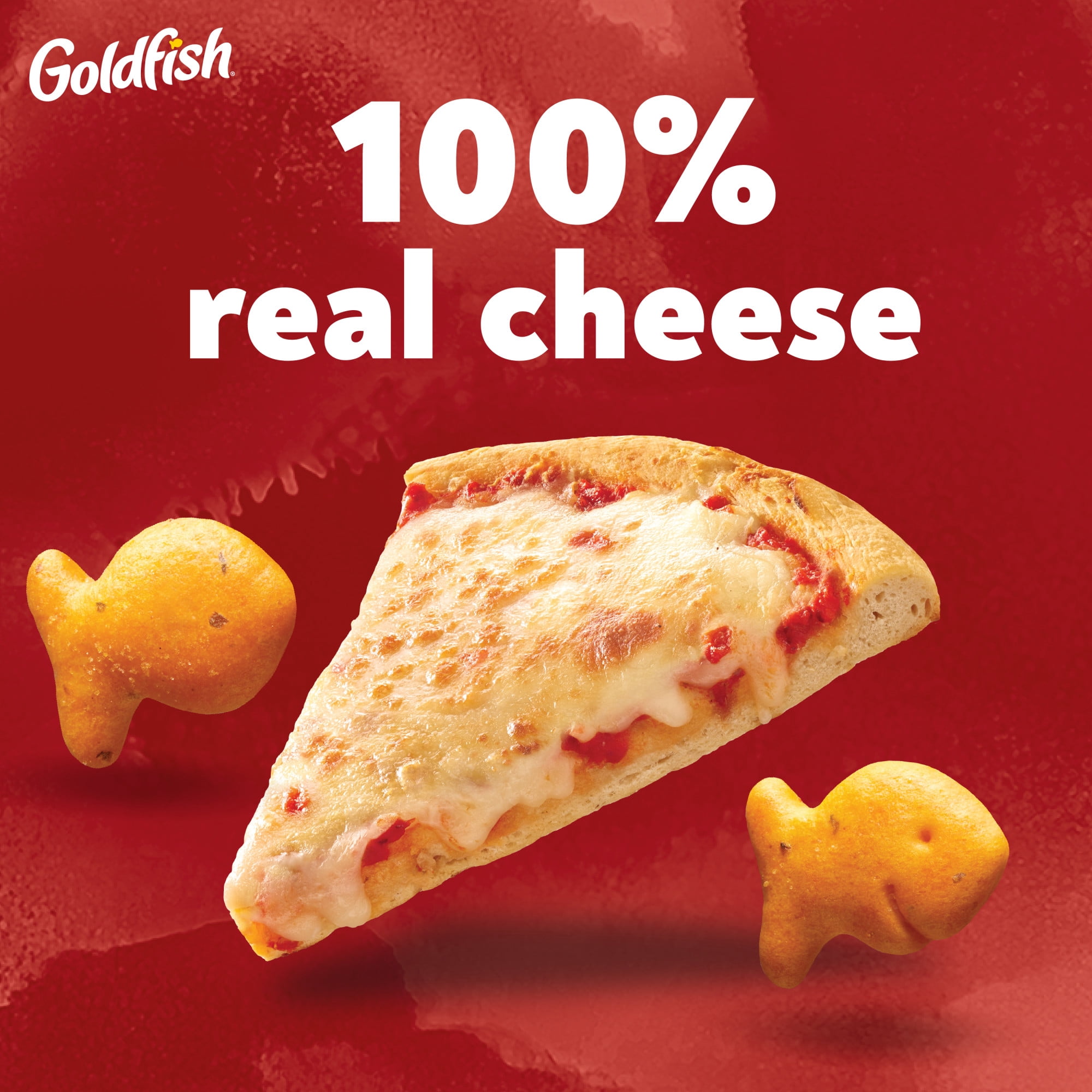 (3 pack) Goldfish Pizza Cheese Crackers, 6.6 oz Bag