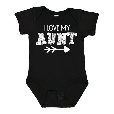 

Inktastic I Love My Aunt with Arrow Gift Baby Boy or Baby Girl Bodysuit