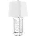 thumbnail image 1 of Elegant Decor ML9309 Stunning Contemporary Style Clear Table Lamp, Silver, 1 of 1