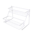 thumbnail image 3 of BESTYASH 1Pcs Modern Metal Shelf Rack for Kitchen Countertop and Bathroom Sink in White 24.8x15.1x18.5in, 3 of 8