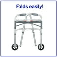 thumbnail image 4 of McKesson Aluminum Junior Folding Walker, Lightweight Mobility Accessory, Adjustable Height, 4 Ct, 4 of 7