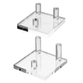 thumbnail image 4 of Pack of 4 Acrylic Display Stands for Small Artwork and Collectibles Fossils Corals Holder Mineral Agates Organizers, 4 of 8