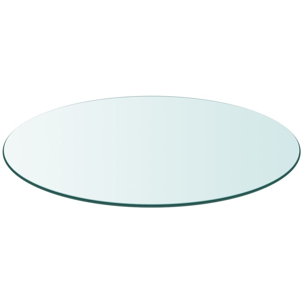 Details about   VidaXL Table Top Tempered Glass Round 31.5 