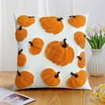 thumbnail image 5 of Uxgjfwu Velvet Pumpkin Pillow Cover Embroidered Harvest Case for Sofa Couch Thanksgiving Fall Home Decor, 5 of 6
