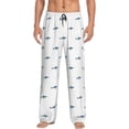 thumbnail image 1 of Fotbe Cute Shark Pantalones de Pijama para Hombre, Pantalones de Dormir, Pantalones de Casa con Cintura Ajustable y Bolsillos-X-Large, 1 of 6
