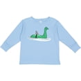 thumbnail image 3 of Inktastic Nessie Shark Boys or Girls Long Sleeve Toddler T-Shirt, 3 of 5