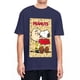 thumbnail image 1 of Camisetas de hombre de Peanuts, Charlie Brown y Snoopy, lindas camisetas de algodón con diseño de cómic, camiseta de manga corta Y2K, camiseta de cuello redondo, talla grande, 1 of 5