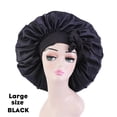 thumbnail image 1 of CARBONLIKE New Large Satin Bonnet Silk Night Sleeping Cap Long Satin Bonnet con Head Tie Band Bonnet Edge Wrap para mujeres Cabello trenzado rizado ShuxiuWang 8390614246256, 1 of 1