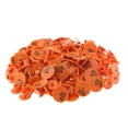 thumbnail image 1 of 100PCS 001-100 Etiquetas de oreja de ganado pre numeradas para etiquetado de ovejas color naranja, 1 of 8