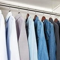 thumbnail image 3 of Zober Wooden Suit Hangers - Smooth Finish Solid Wood Coat Hanger with Non Slip Pants Bar, 360° Swivel Hook and Precisely Cut Notches for Camisole, Jacket, Pant, Dress Clothes Hangers Cherry 20 Pack, 3 of 9